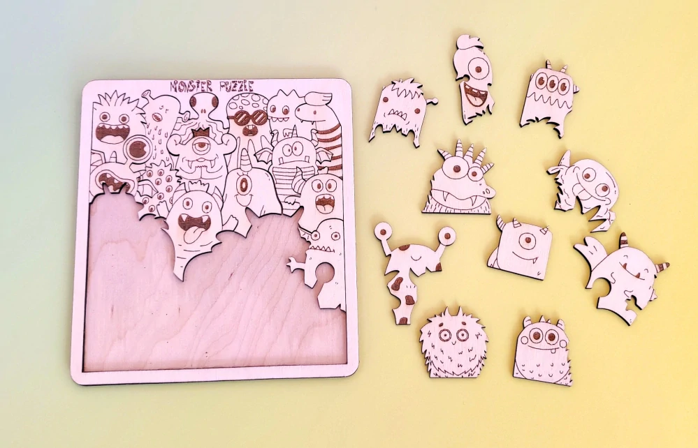 Puzzličky pre detičky - príšerky